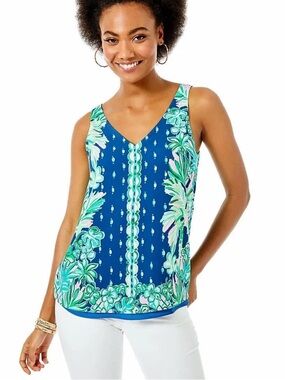 Lilly Pulitzer Florin Reversible V-Neck Tank Top ~ S